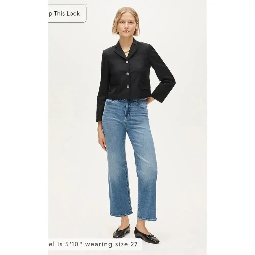 NWT J. Crew Curvy Slim-Wide Jean 30
